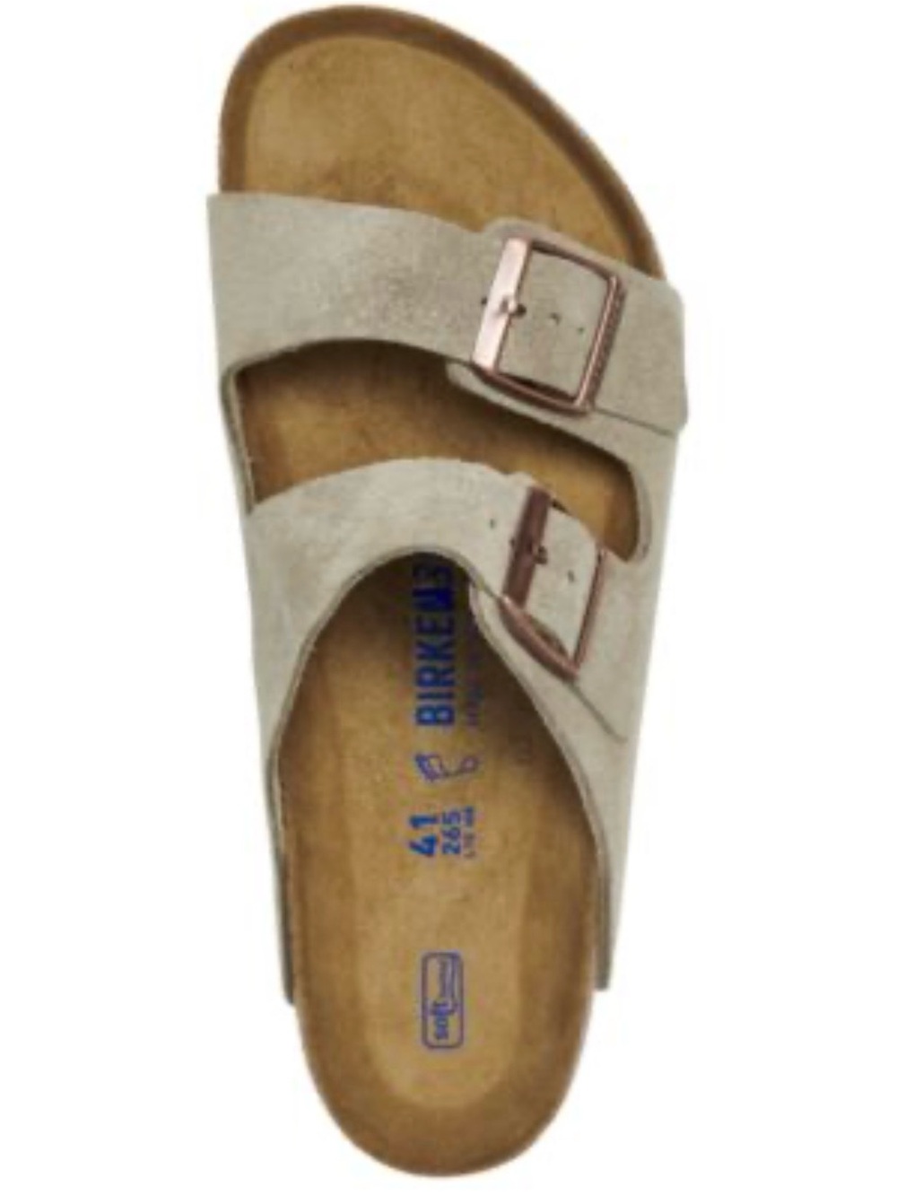 Birkenstock Women's Arizona Sandal in Taupe with Buckles Size EU40 pre-owned
